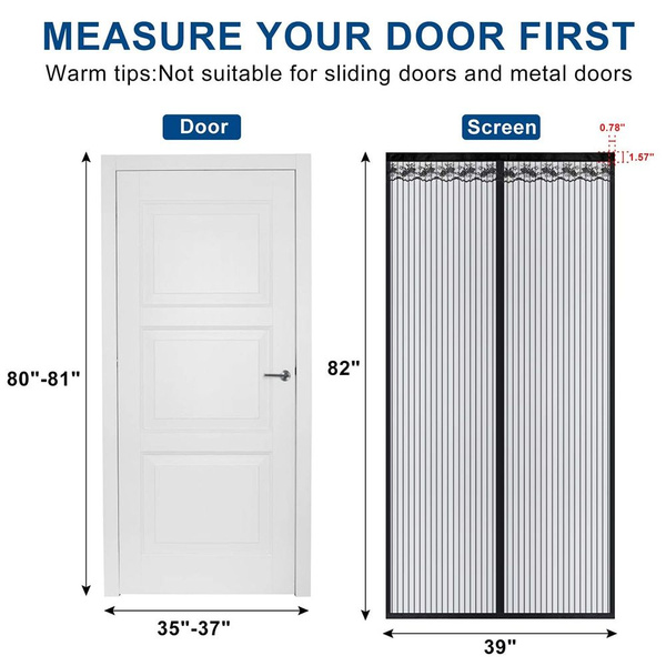 Москитная сетка на дверь, на магнитах, штора дверная занавеска 95*205 ...
