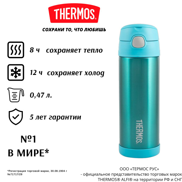 Термос Thermos "БИРЮЗОВЫЙ" - купить по выгодной цене в интернет ...