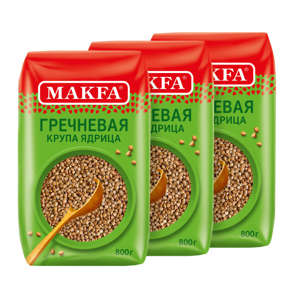 Гречка Makfa, 800 г х 3 шт - купить с доставкой по выгодным ценам в ...