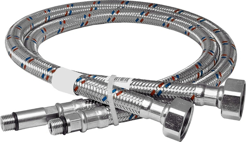Характеристики Гибкая подводка для смесителя ViEiR M10*1/2*100 см (пара ...