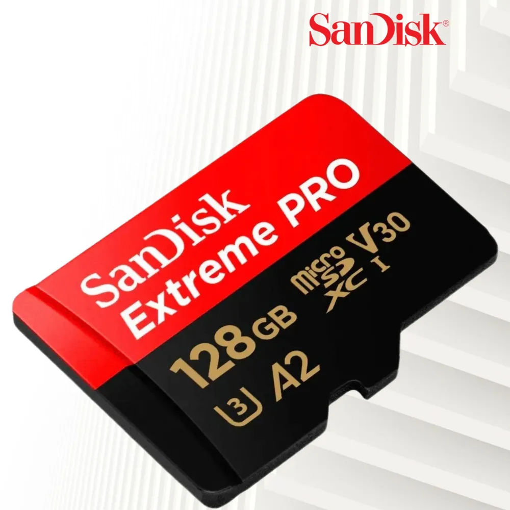 Карта памяти 128Gb 200/90 Мб/с MicroSD SanDisk Extreme Pro SDSQXCD-128G ...