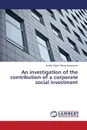 An investigation of the contribution of a corporate social investment - Ndong Ntoutoume Achille Gildas