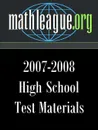 High School Test Materials 2007-2008 - Tim Sanders
