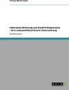 Internationalisierung von Social Entrepreneurs - Eine netzwerktheoretische Untersuchung - Thomas Martin Fojcik