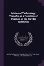 Modes of Technology Transfer as a Function of Position in the RDT&E Spectrum - Thomas J. 1931- Allen, Michael Lee Tushman, Denis M. S Lee