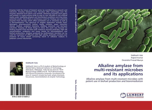 Обложка книги Alkaline amylase from multi-resistant microbes and its applications, Siddharth Vats,Rajesh Kumar and Devendra Prasad Maurya