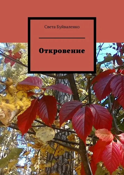 Обложка книги Откровение, Света Буйваленко