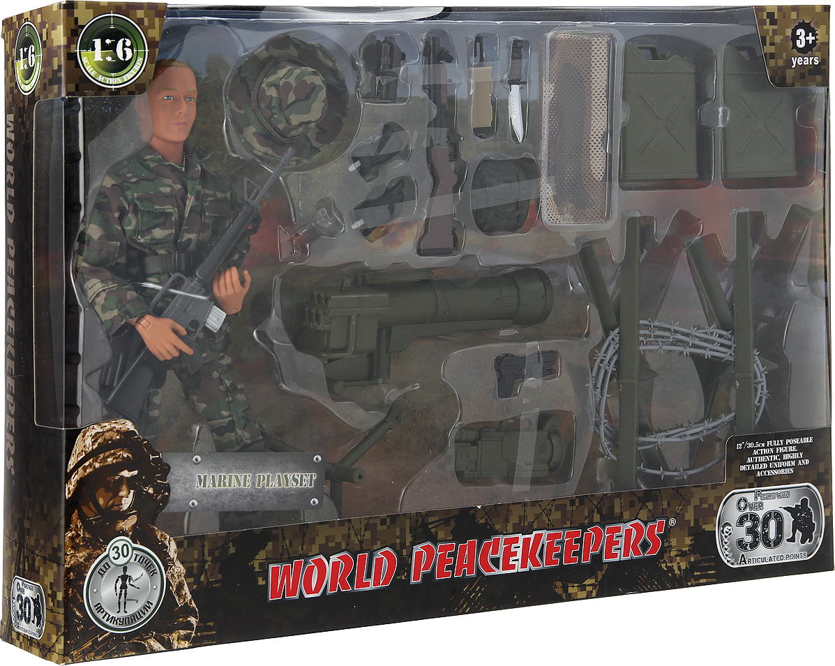 фото Фигурка World Peacekeeper Пехотинец, масштаб 1:6, MC90601