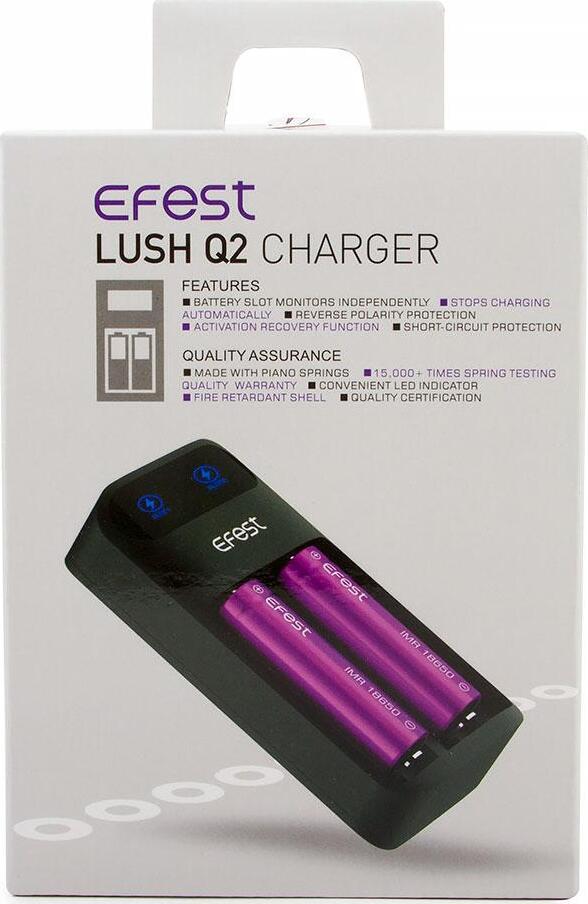 фото Зарядное устройство Efest Lush Q2 для аккумуляторов 18650, черный
