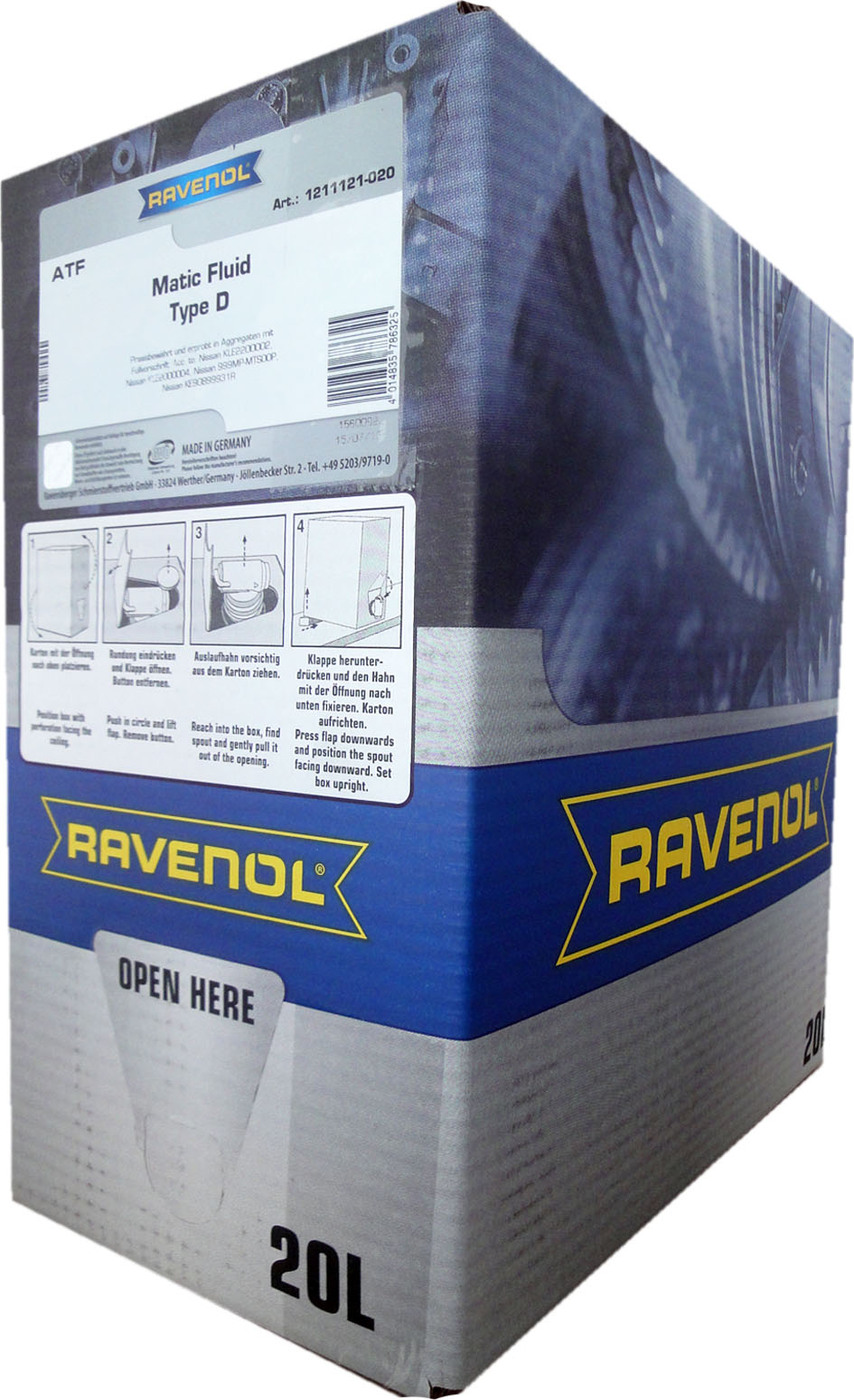 фото Трансмиссионное масло RAVENOL ATF Matic Fluid Type D (20л) ecobox