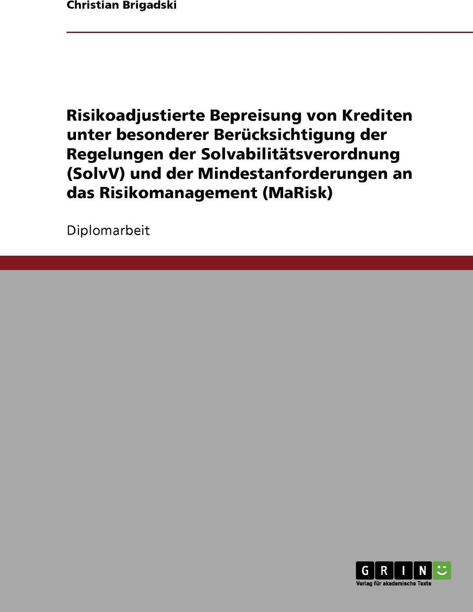 фото Risikoadjustierte Bepreisung von Krediten