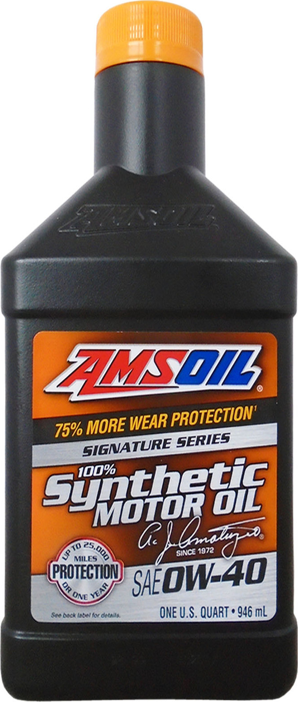 фото Моторное масло AMSOIL Signature Series Synthetic Motor Oil SAE 0W-40 (0,946л)
