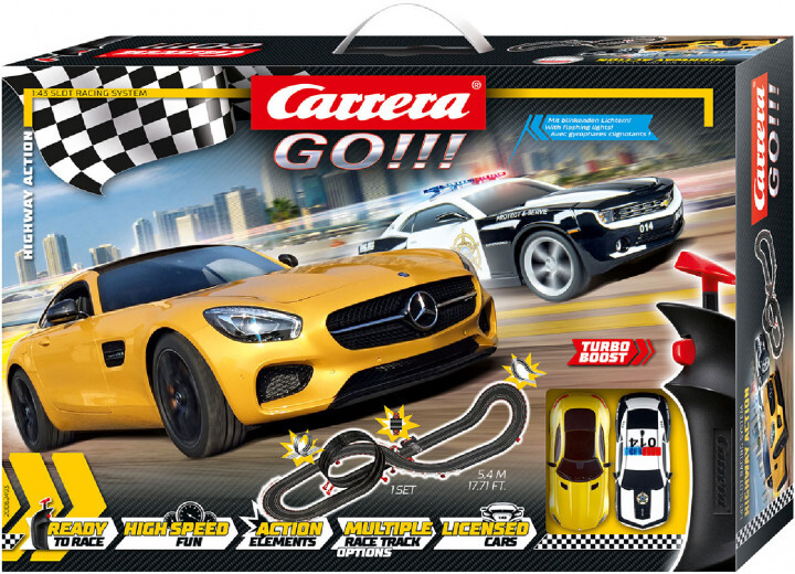 Автотрек Carrera Go!!! "Highway Action", масштаб 1:43 — купить в ...