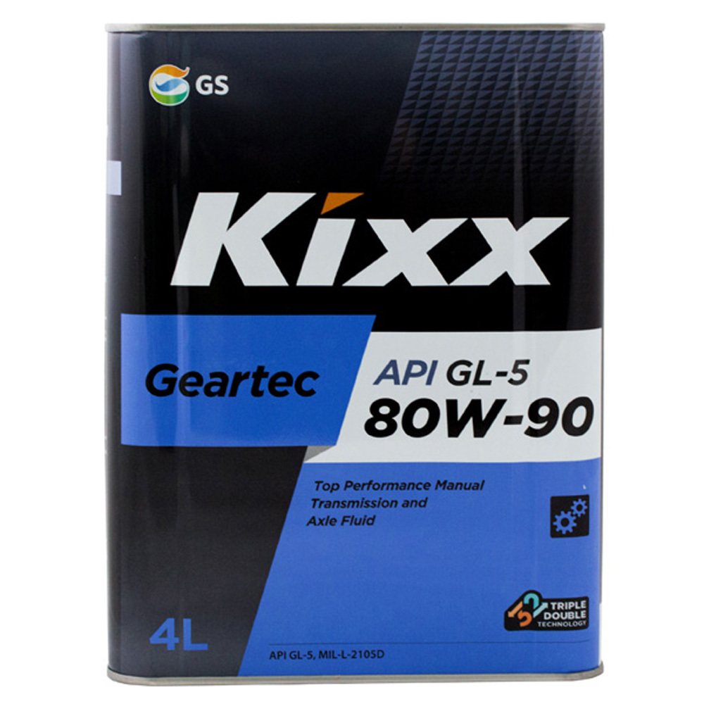 Масло трансмиссионное Kixx Geartec 80w-90 API GL-5 - 4л.