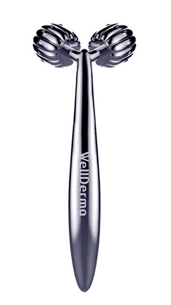 Роликовый массажер для лица wellderma face lifting dark silver roller как пользоваться