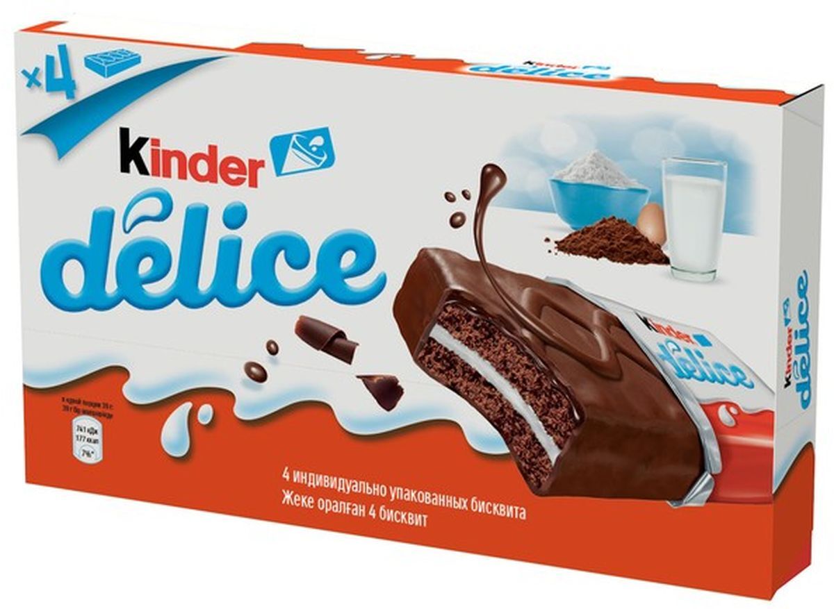 Kinder Delice пирожное бисквитное 39г