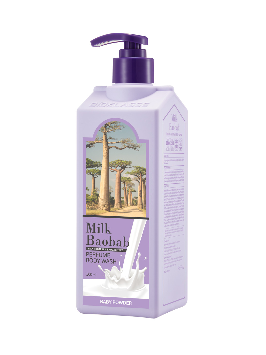 Характеристики MILK BAOBAB Гель Perfume Body Wash Baby Powder, 500 мл