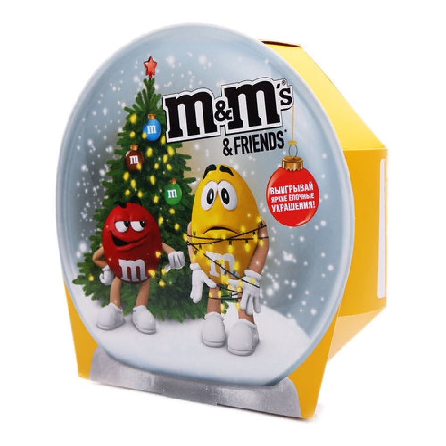 Новогодний набор блоптоп и мармеладыч. Набор подарочный m&m's and friends Snow Sphere, 258г,. Набор подарочный m&m's Snow Sphere 258 г. Подарочный набор m&m's and friends 258 г. Набор подарочный m&m's and friends Snow Sphere вид сзади.