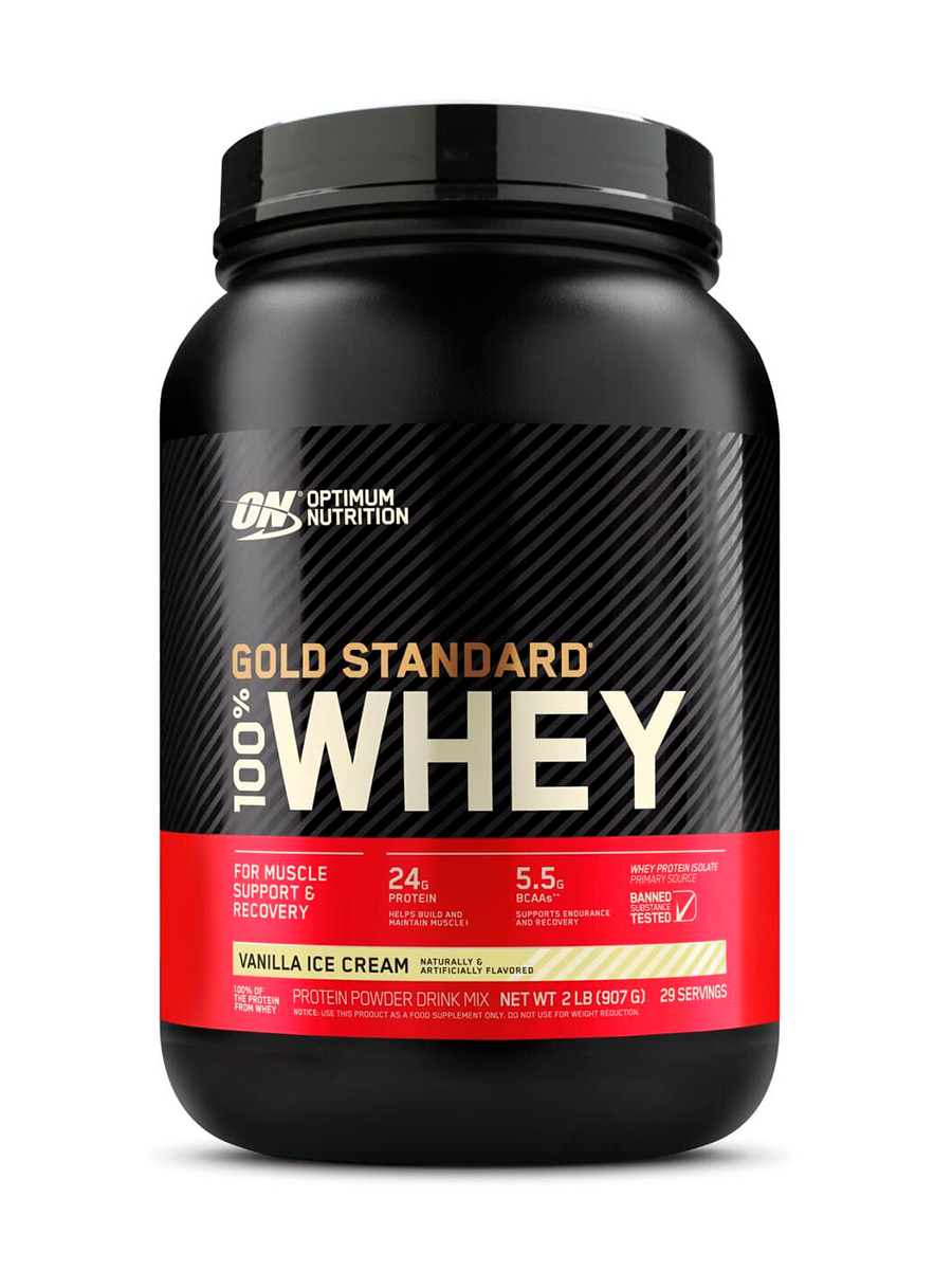 СывороточныйпротеинOptimumNutritionGoldStandard100%Whey907грВанильноемороженое