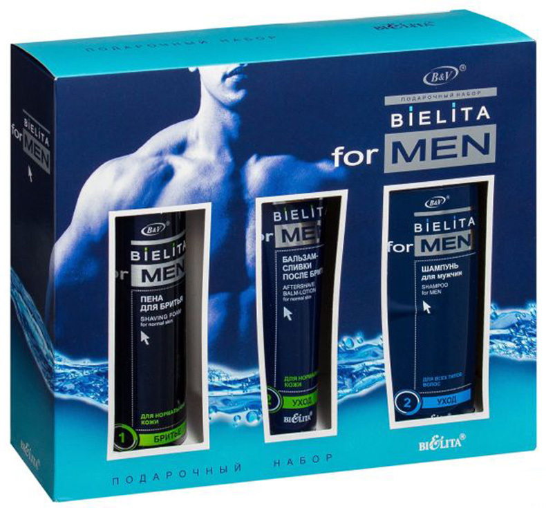 Bielita Men НАБОР д/мужчин №1шамп/пена/бальз после бритья — купить в ...