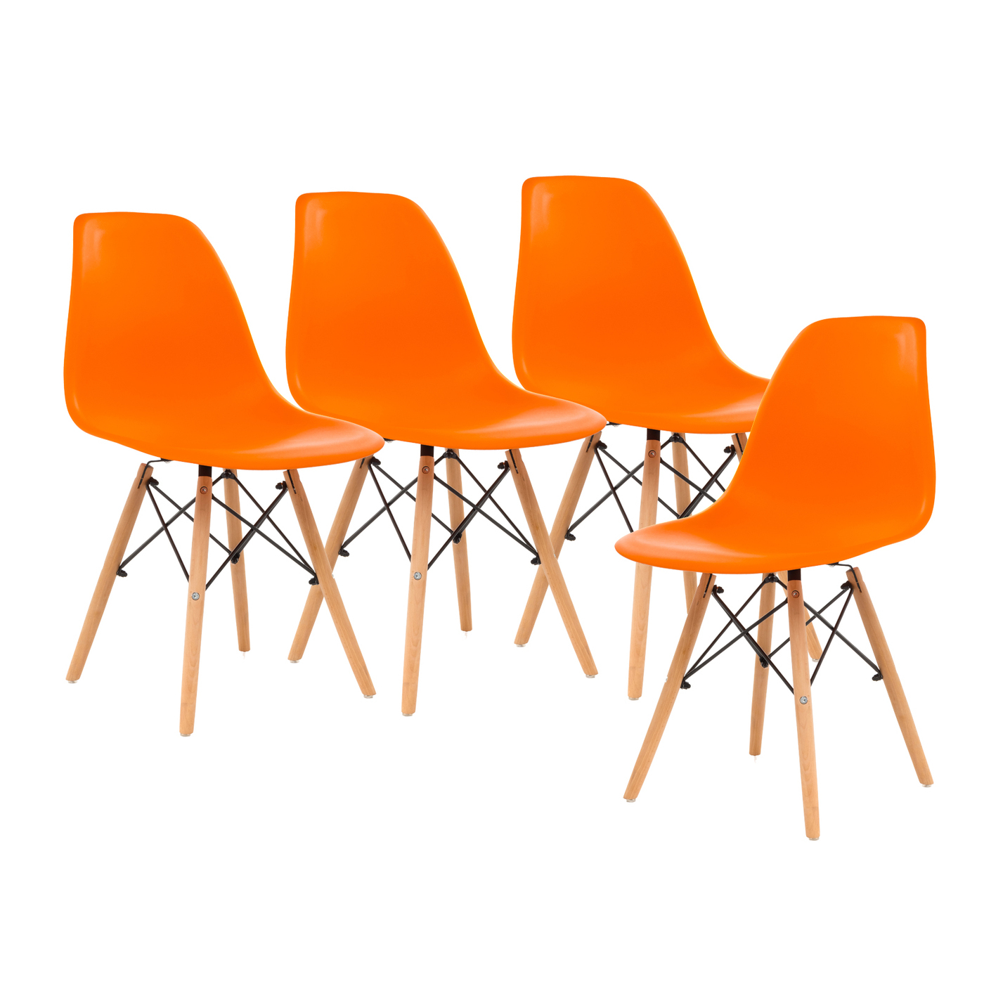 Комплект стульев 4 шт для кухни. Eames PC-015. Стул Eames, серый, ZT-1-1g, 4 шт.. Стул "Eames" GH-8088. Стул Eames оранжевый.