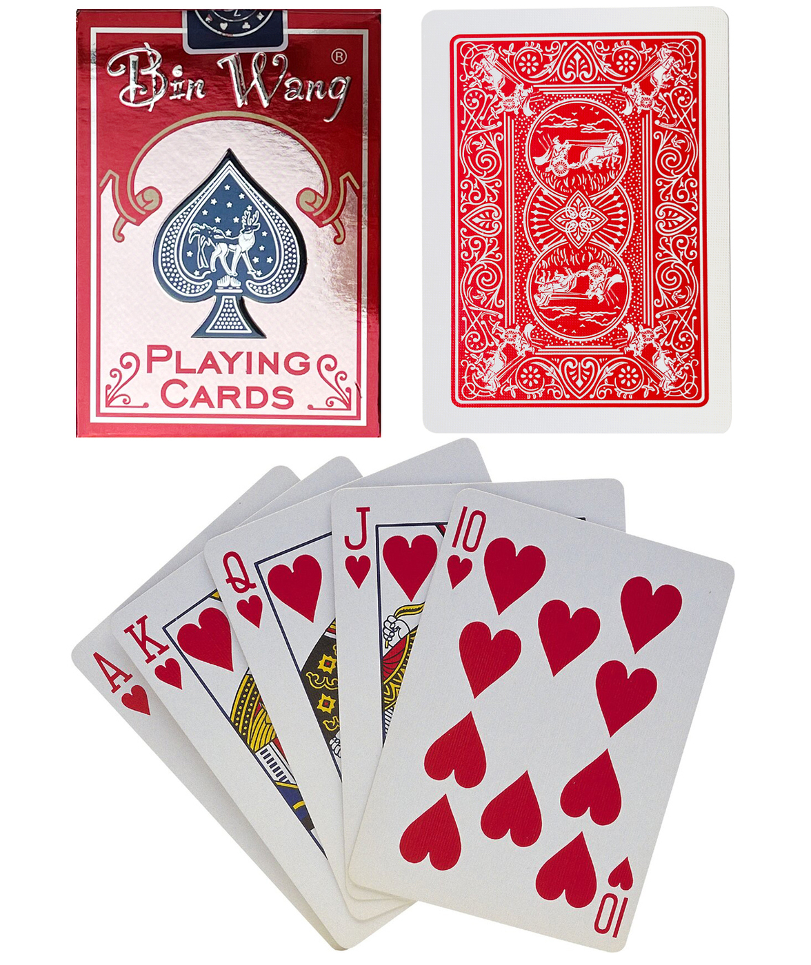 Пластиковые игральные карты Bin wang, 54 штуки, для покера, blackjack ...