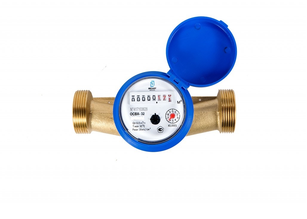Счётчик Расхода Воды Декаст Метроник С Монтажным Комплектом ОСВХ-32 ...