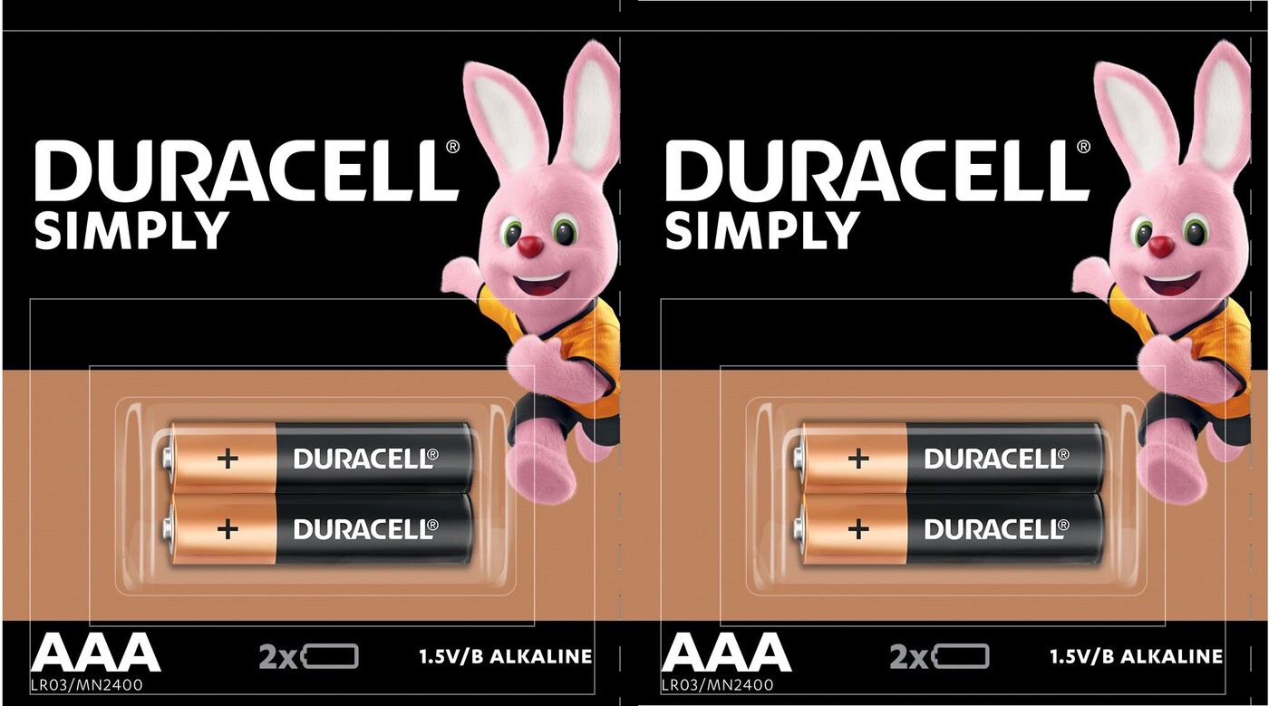 DuracellAAASimply4штуки(2блистерапо2шт)