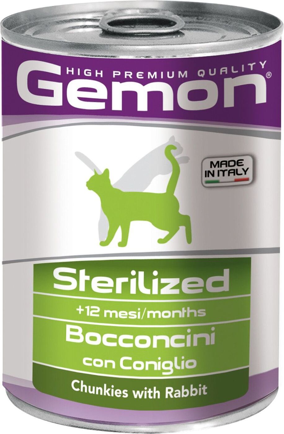Консервы Gemon "Cat Sterilised", для стерилизованных кошек, с кусочками ...