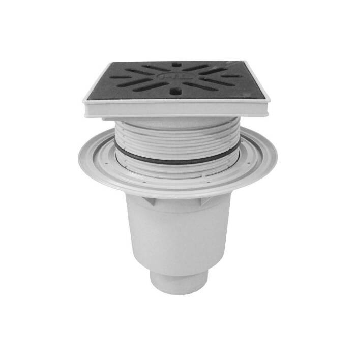 Трап регулируемый с \"сухим\" затвором серия PERFEKT Дн 110 с чугунной ...