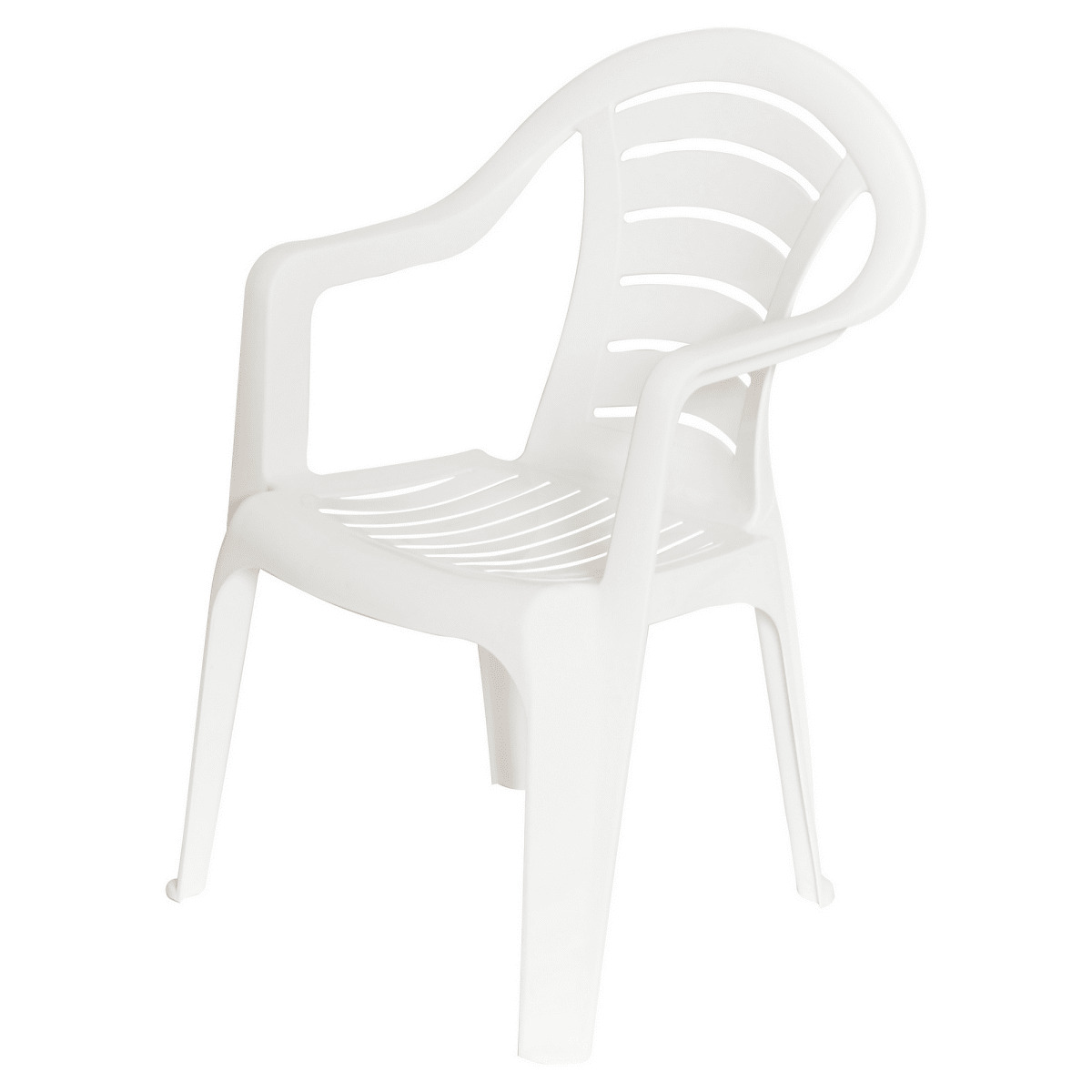стул садовый пластиковый белый