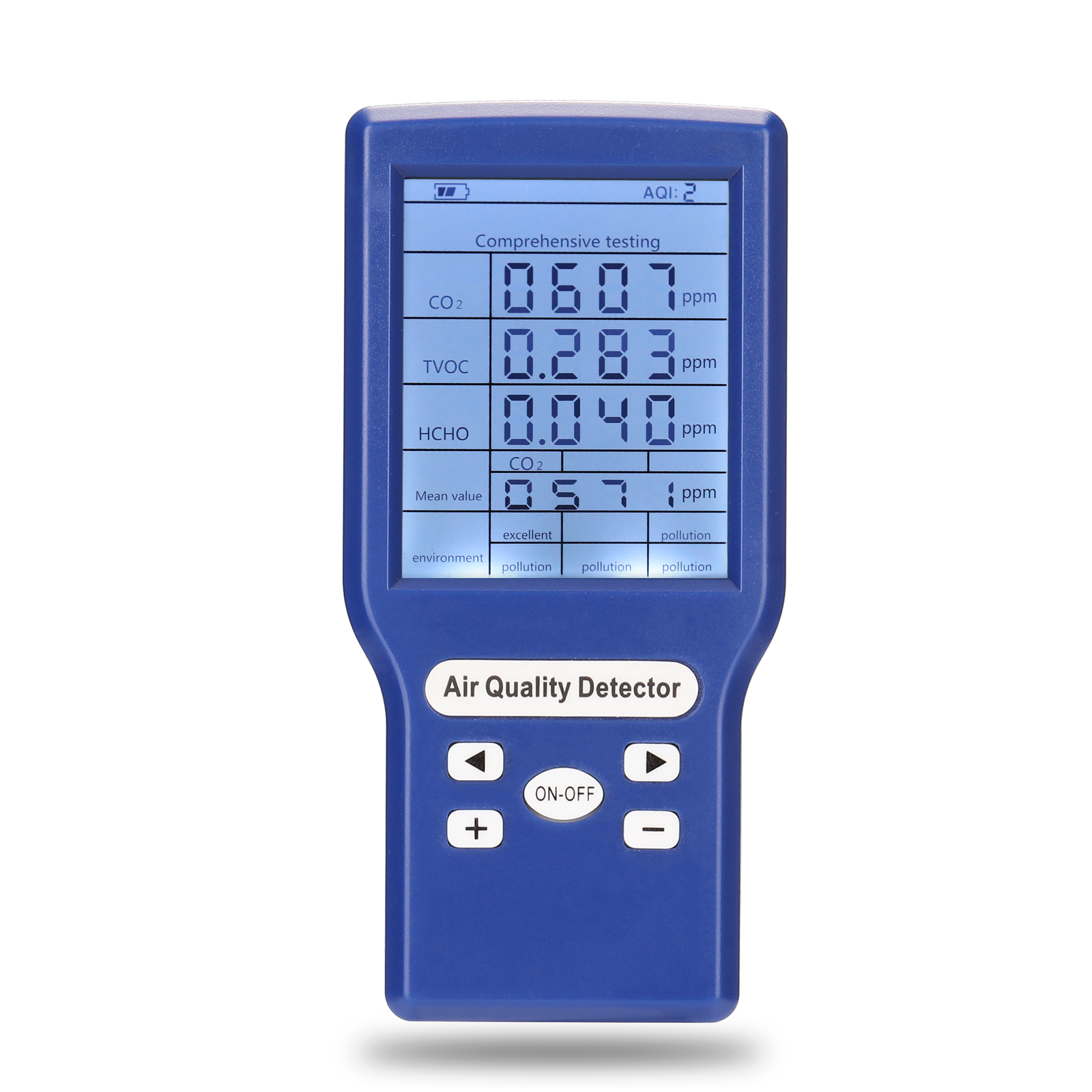 Многофункциональный CO2 ppm Meters Мини-детектор углекислого газа Газоанализатор