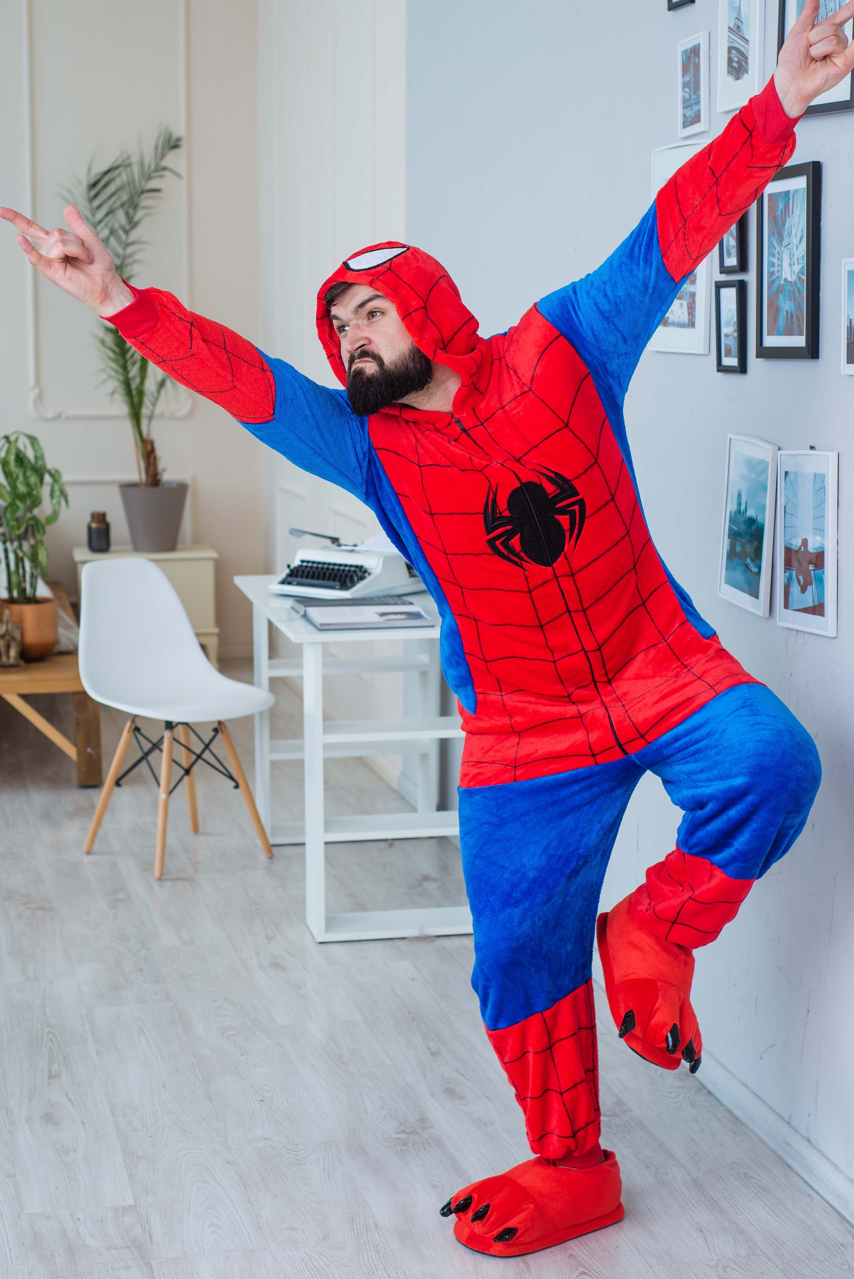 Кигуруми Человек паук для взрослых / пижама кигуруми Spider Man / для ...