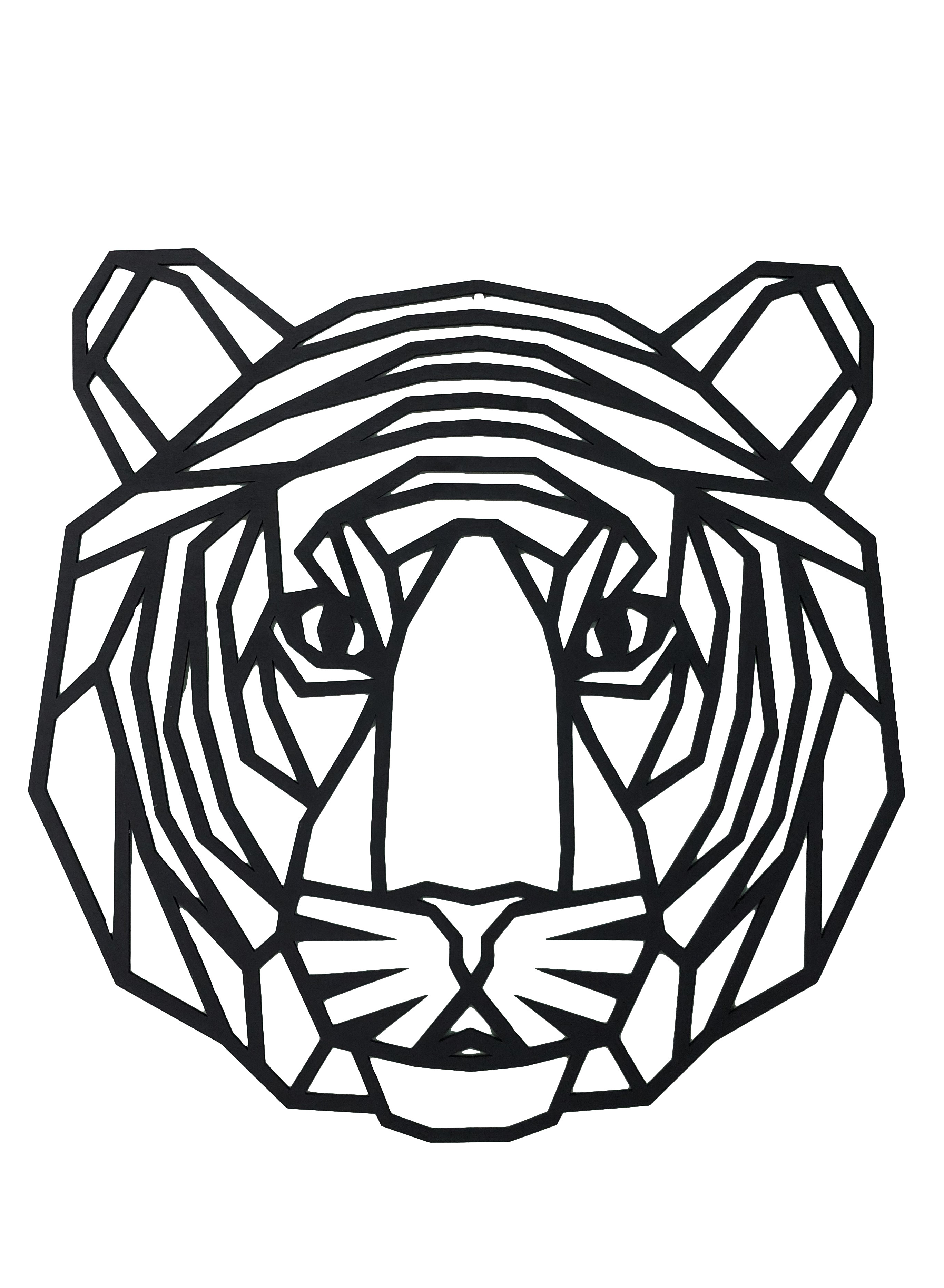 Геометрические животные тигр