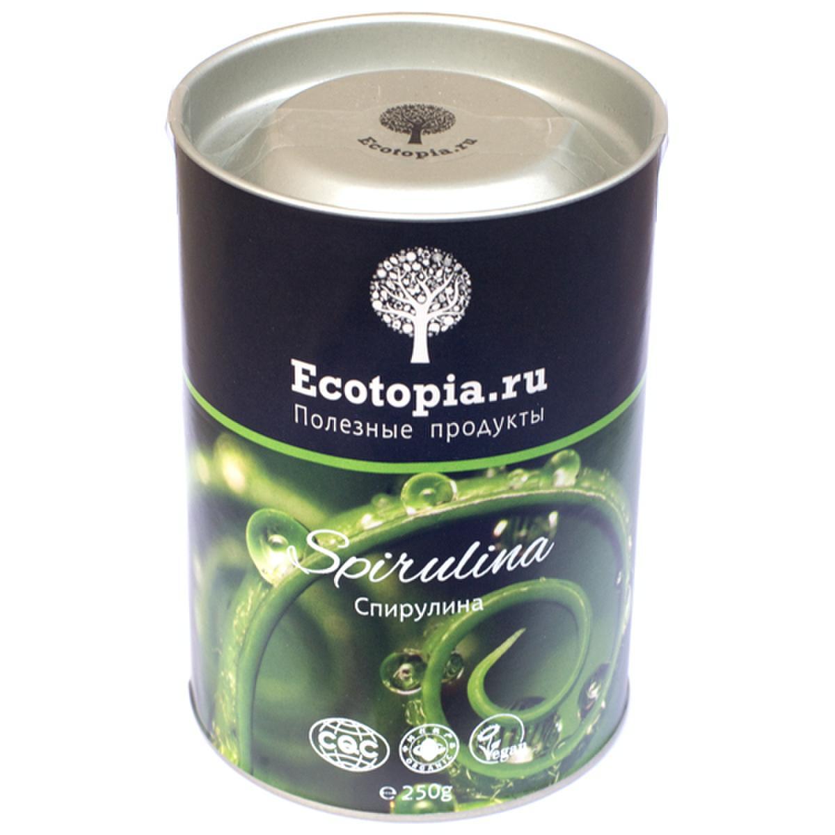 Спирулина в порошке Ecotopia, 250 г — купить в интернет-магазине OZON с ...