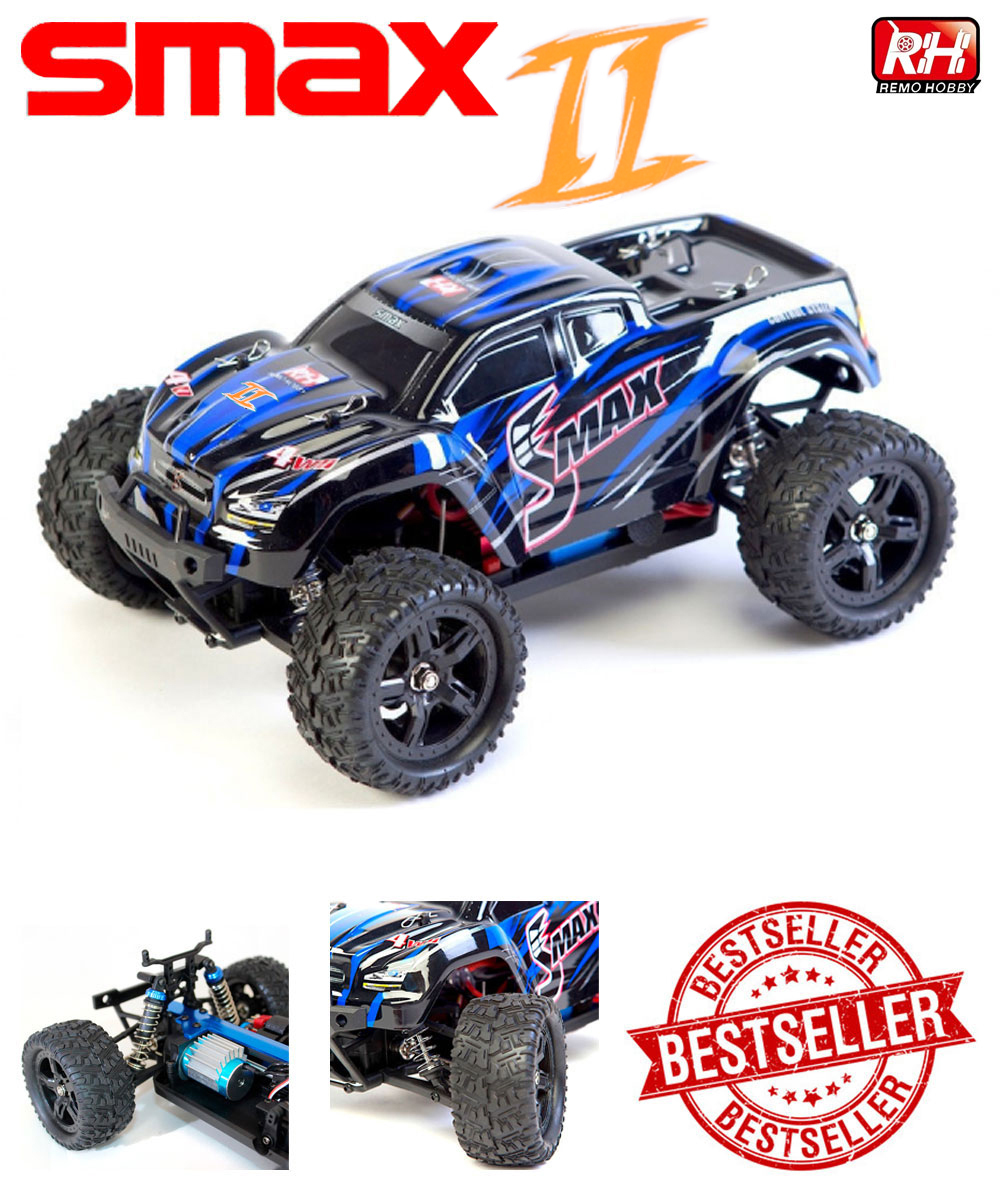 Машинка на пульте управления / Remo Hobby Smax 4WD RH1631, масштаб 1:16 29  см, Синий - купить с доставкой по выгодным ценам в интернет-магазине OZON  (833281443)