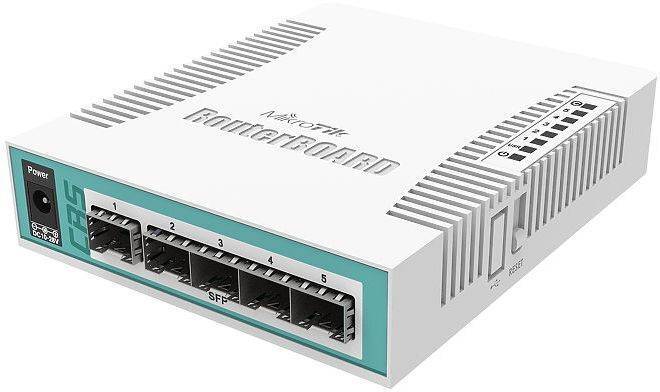 MIKROTIK Коммутатор CRS106-1C-5S, серый