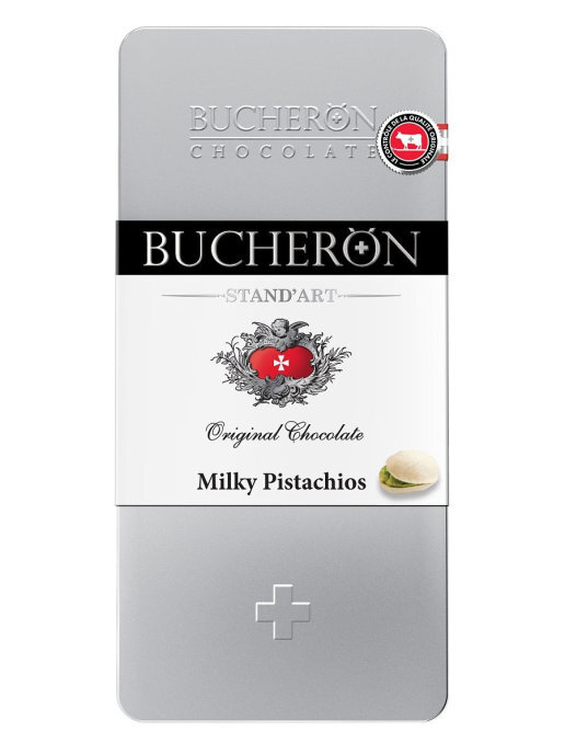 Шоколад BUCHERON молочный с фисташками 100г, 4 штуки — купить в ...