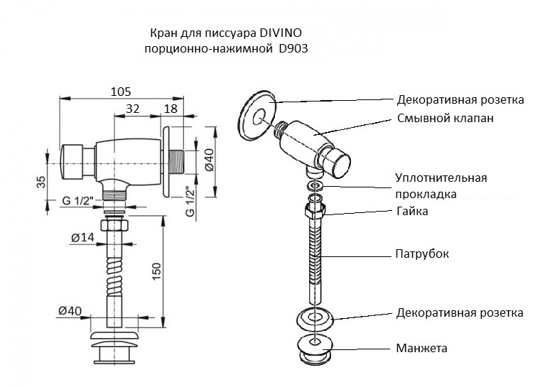 Элементы крана