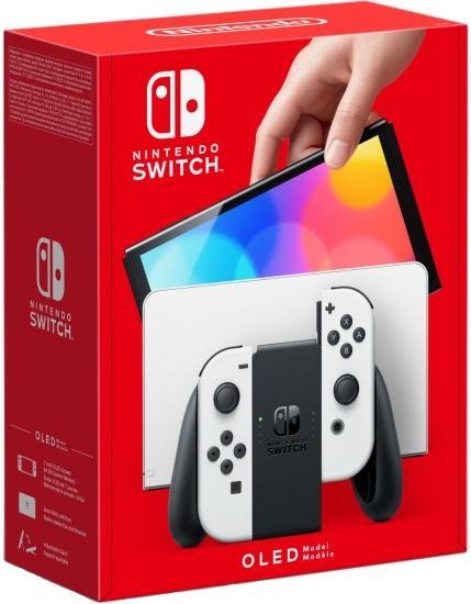 Игровая приставка Nintendo Switch OLED 64 ГБ, белый