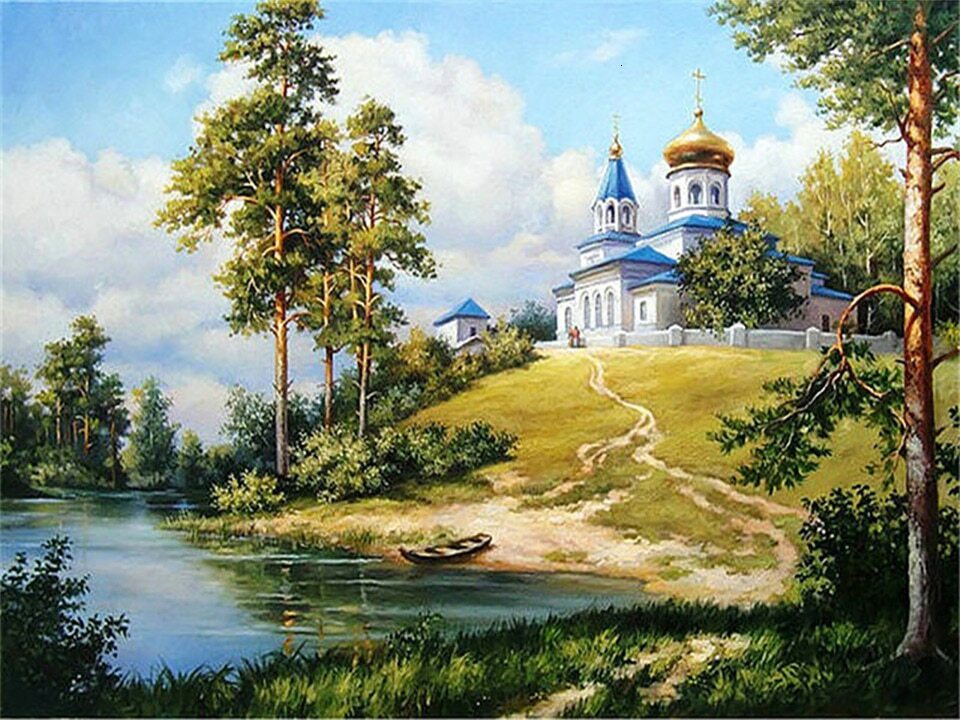 Рисуем по номерам храмы