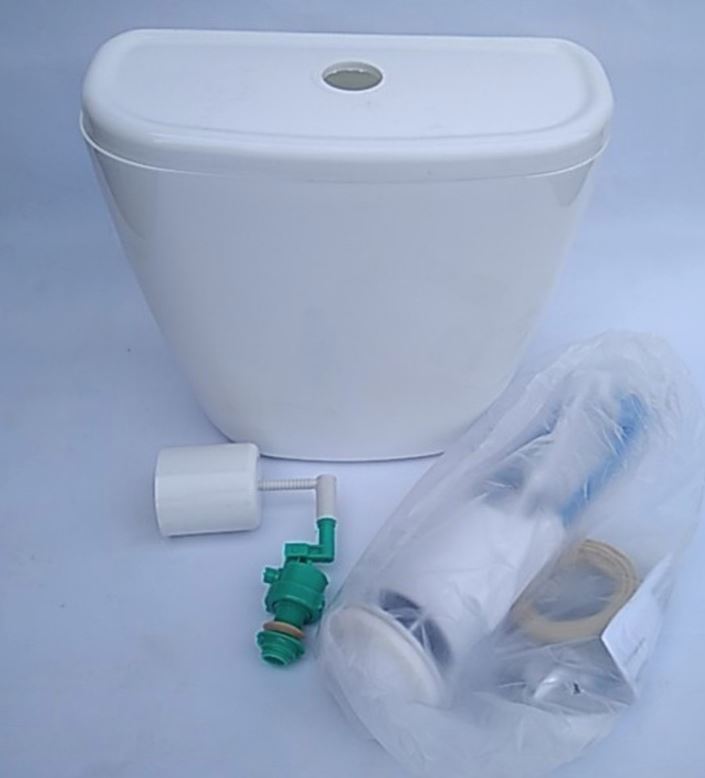 Характеристики Бачок для унитаза пластиковый БЕЗ ПОЛКИ,кнопка,хром ...