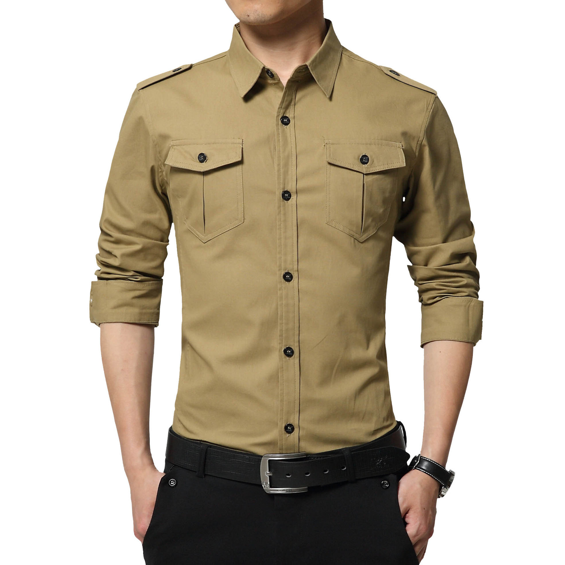 АЛИЭКСПРЕСС Mens Shirt Military