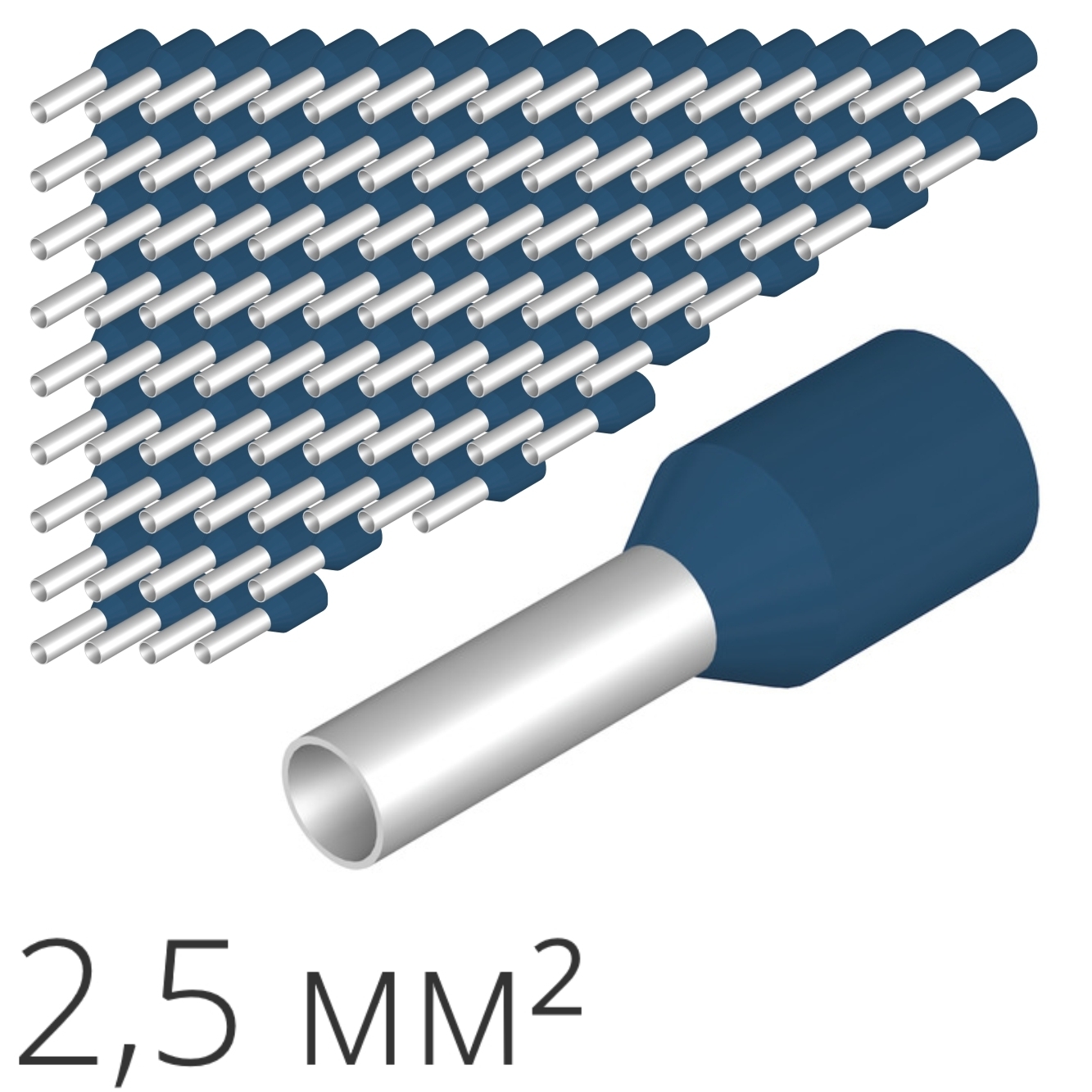 Втулочный наконечник, Кабельный наконечник ID НШВИ 100 шт. — купить в ...