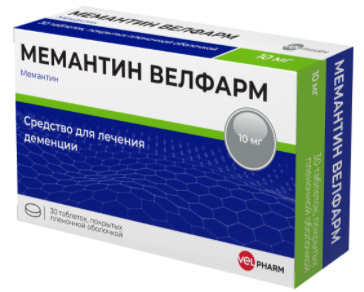 Мемантин таблетки покрытые пленочной оболочкой 10 мг х30 — купить в ...