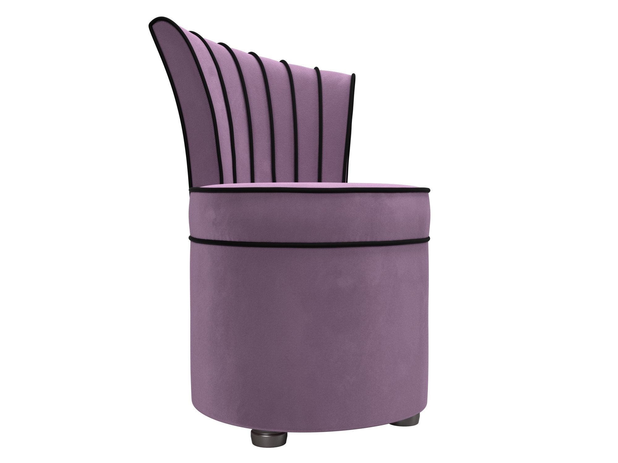 Пуф Ирис, микровельвет, механизм нераскладной, Сиреневый, 56x61x83см. Хит Диванов