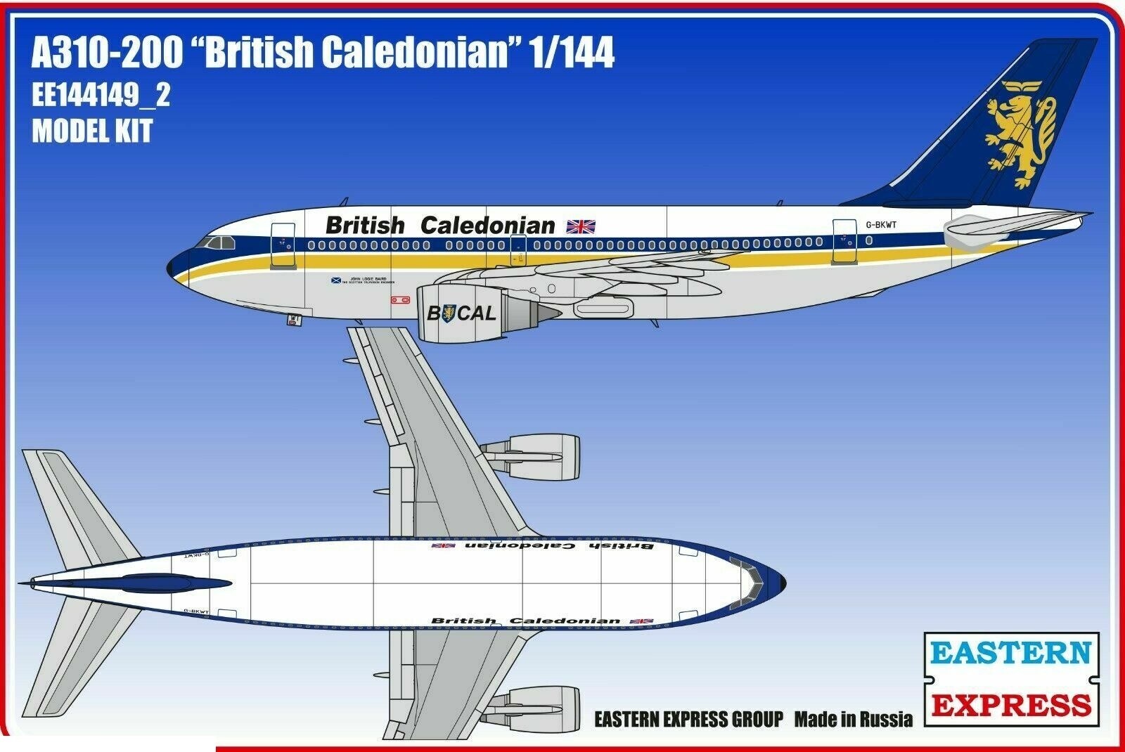 Сборная модель Восточный Экспресс ЕЕ144149_2 Авиалайнер А310 200 British Caledonian Масштаб 1/144