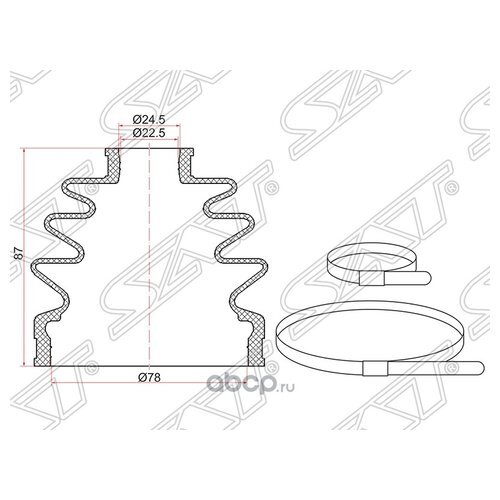 SATПыльникШРУСа,арт.C1088,1шт.