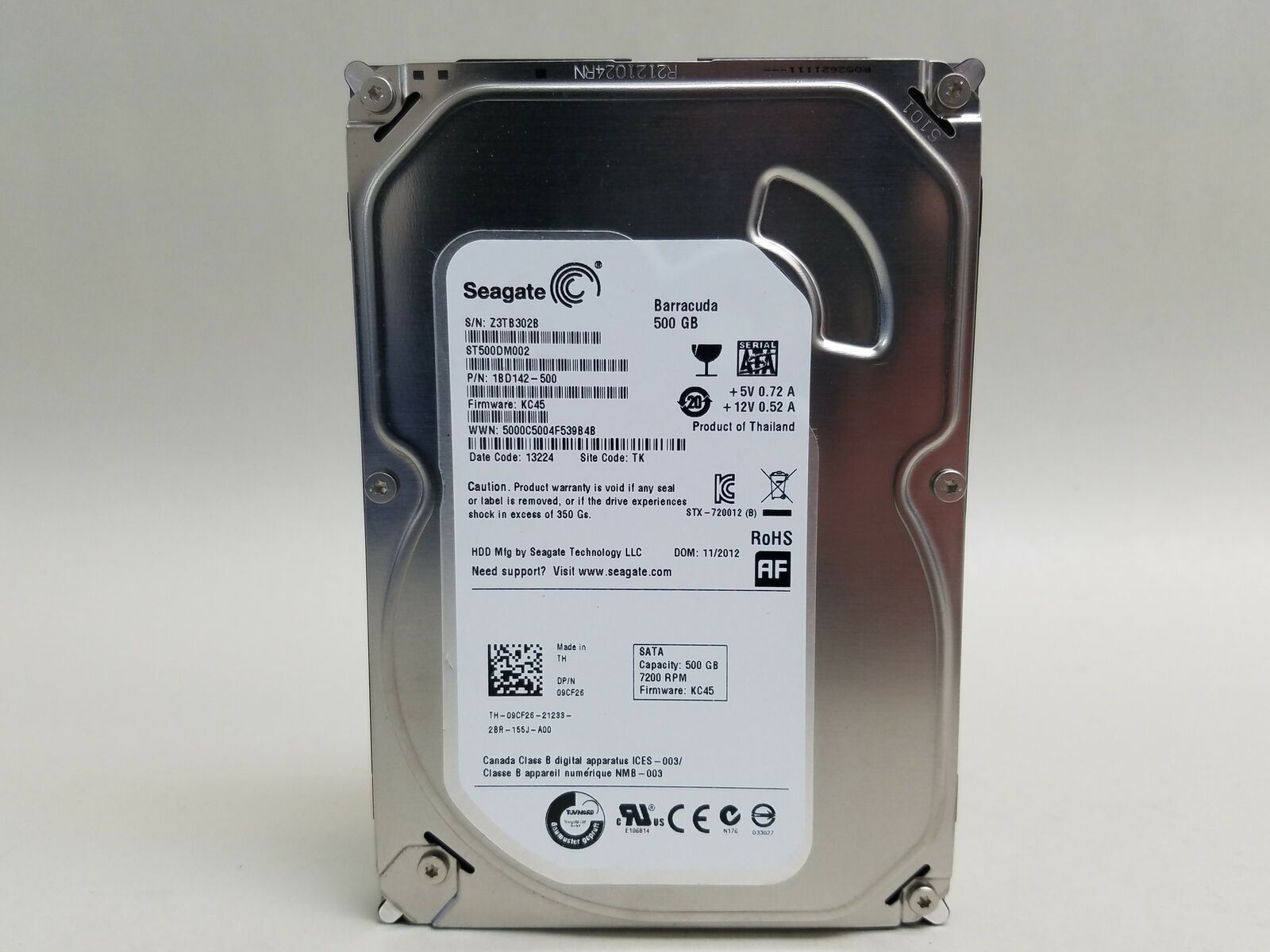 Seagate 500 ГБ Внутренний жесткий диск (ST500DM002)