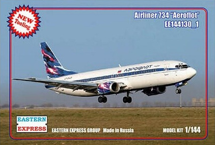 Сборная модель Восточный Экспресс ЕЕ144130_1 Авиалайнер 737 400 Aeroflot Масштаб 1/144